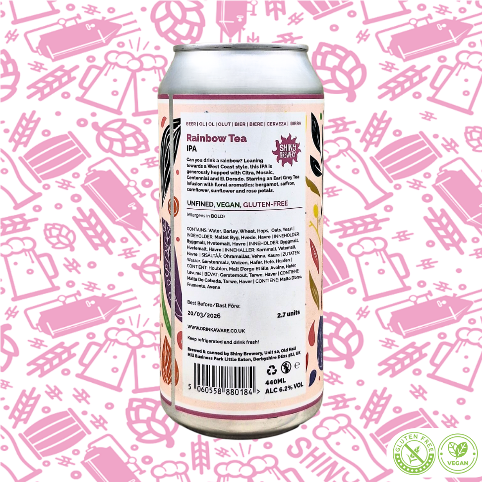 Rainbow Tea – Gluten Free IPA 6.2%